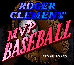Roger Clemens' MVP Baseball (Japan) Title Screen